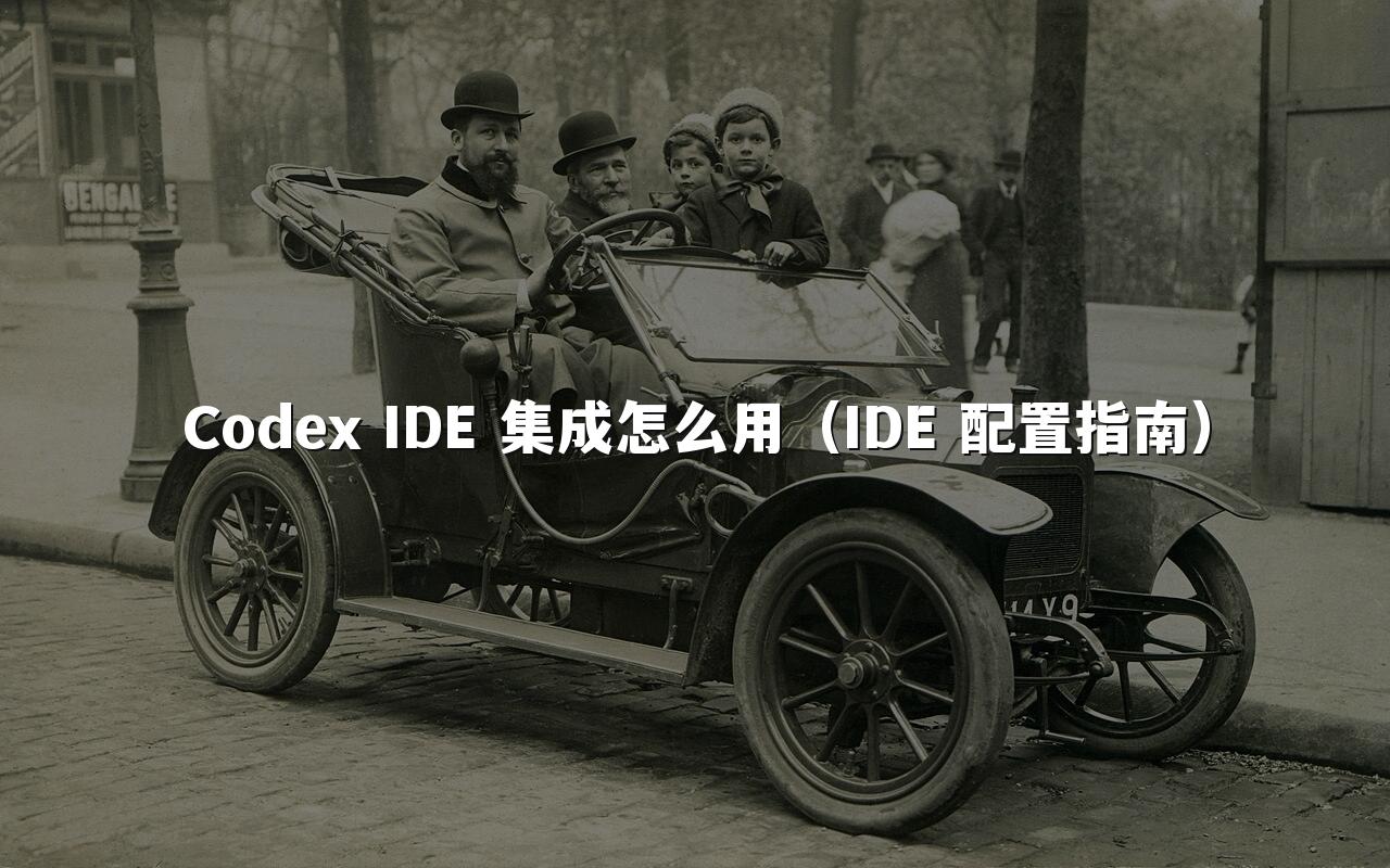 Codex IDE 集成怎么用(IDE 配置指南)
