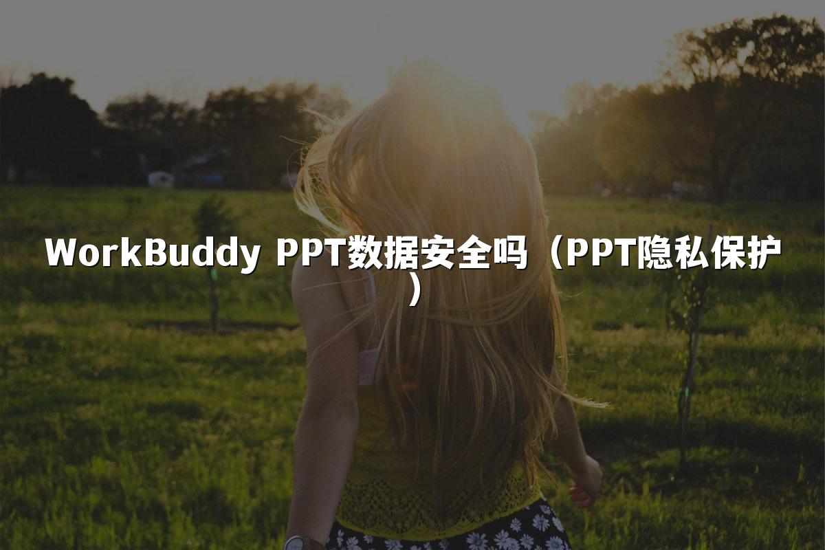 WorkBuddy PPT数据安全吗（PPT隐私保护）