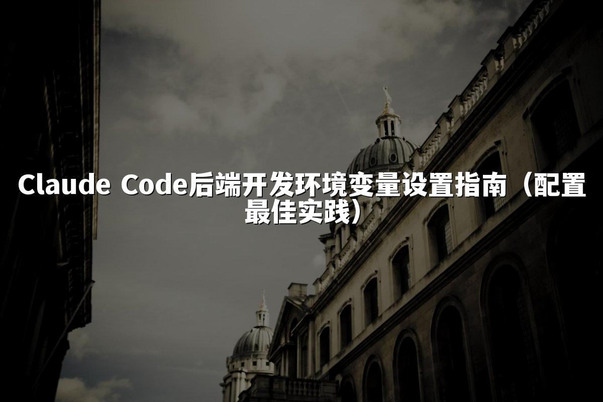 Claude Code后端开发环境变量设置指南（配置最佳实践）