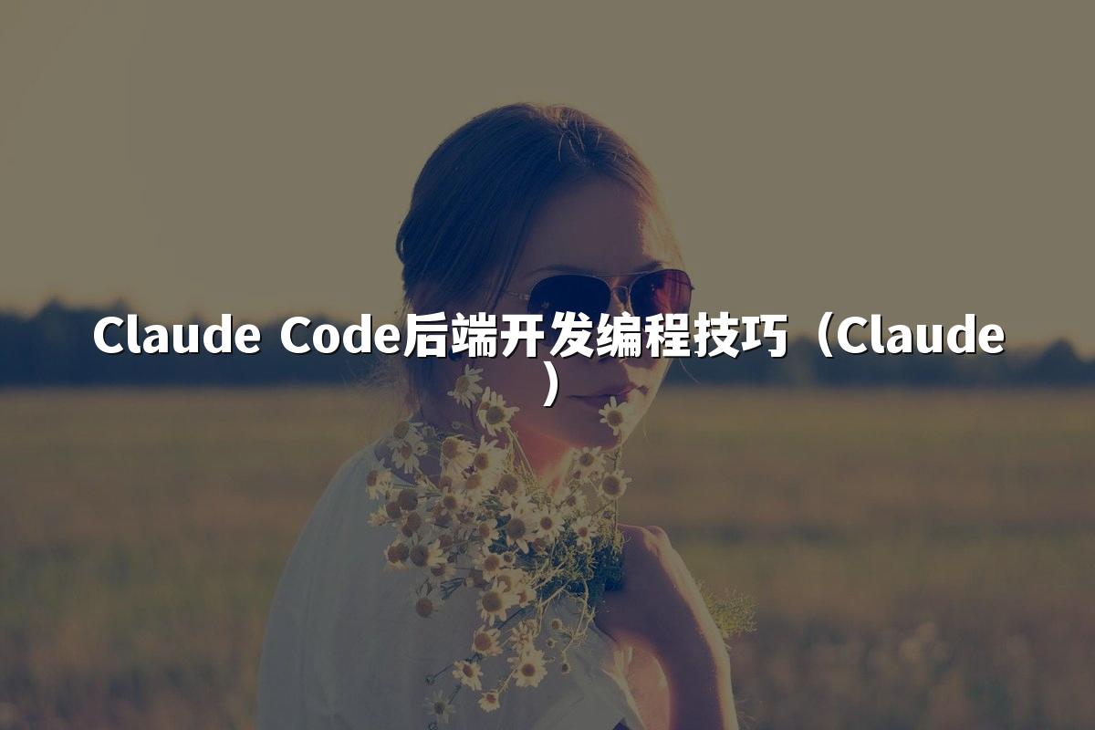 Claude Code后端开发编程技巧（Claude）