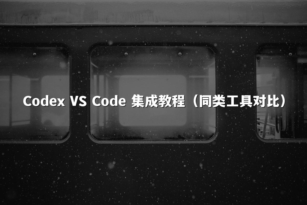 Codex VS Code 集成教程(同类工具对比)