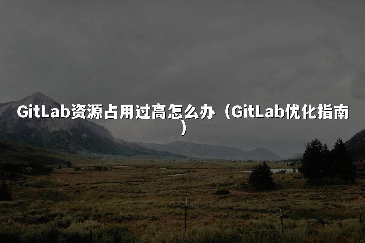 GitLab资源占用过高怎么办(GitLab优化指南)