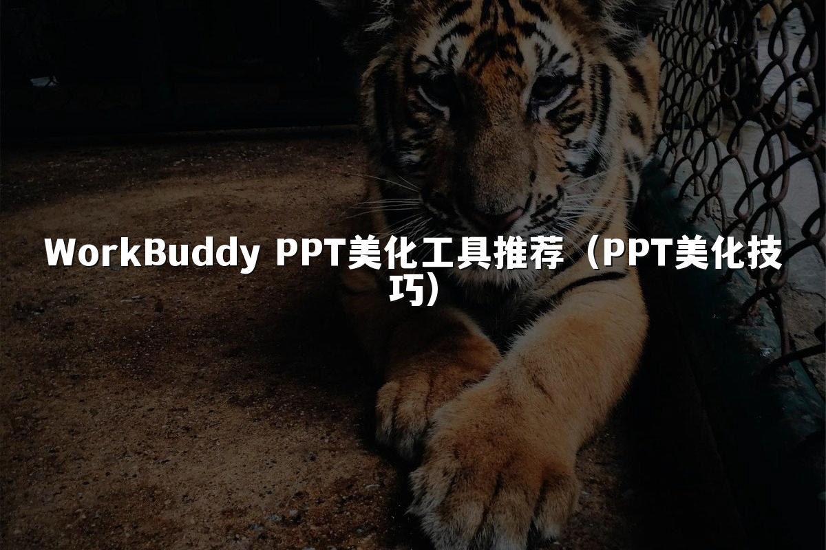 WorkBuddy PPT美化工具推荐（PPT美化技巧）