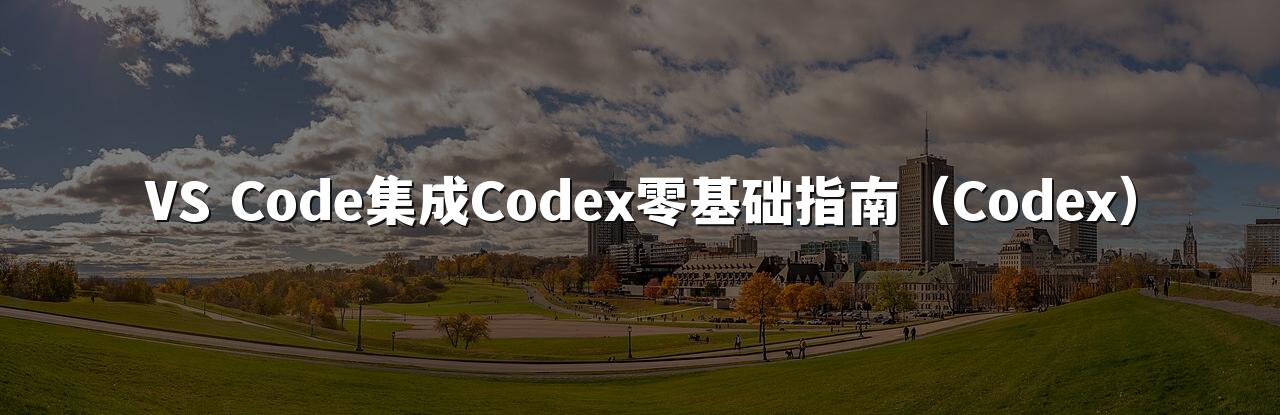 VS Code集成Codex零基础指南(Codex)