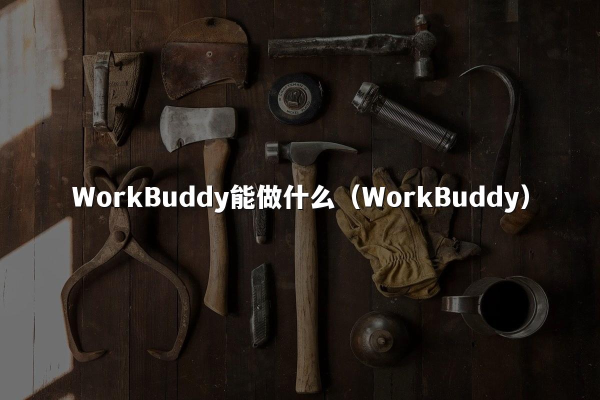 WorkBuddy能做什么(WorkBuddy)