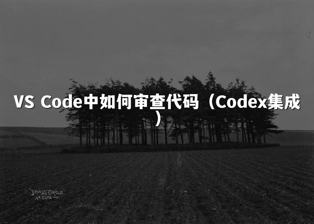 VS Code中如何审查代码(Codex集成)