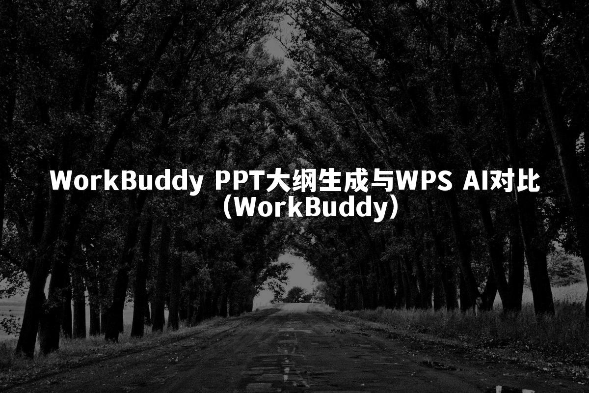 WorkBuddy PPT大纲生成与WPS AI对比（WorkBuddy）