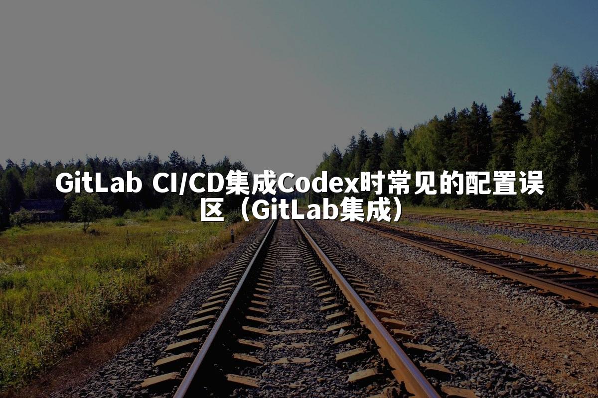 GitLab CI/CD集成Codex时常见的配置误区（GitLab集成）