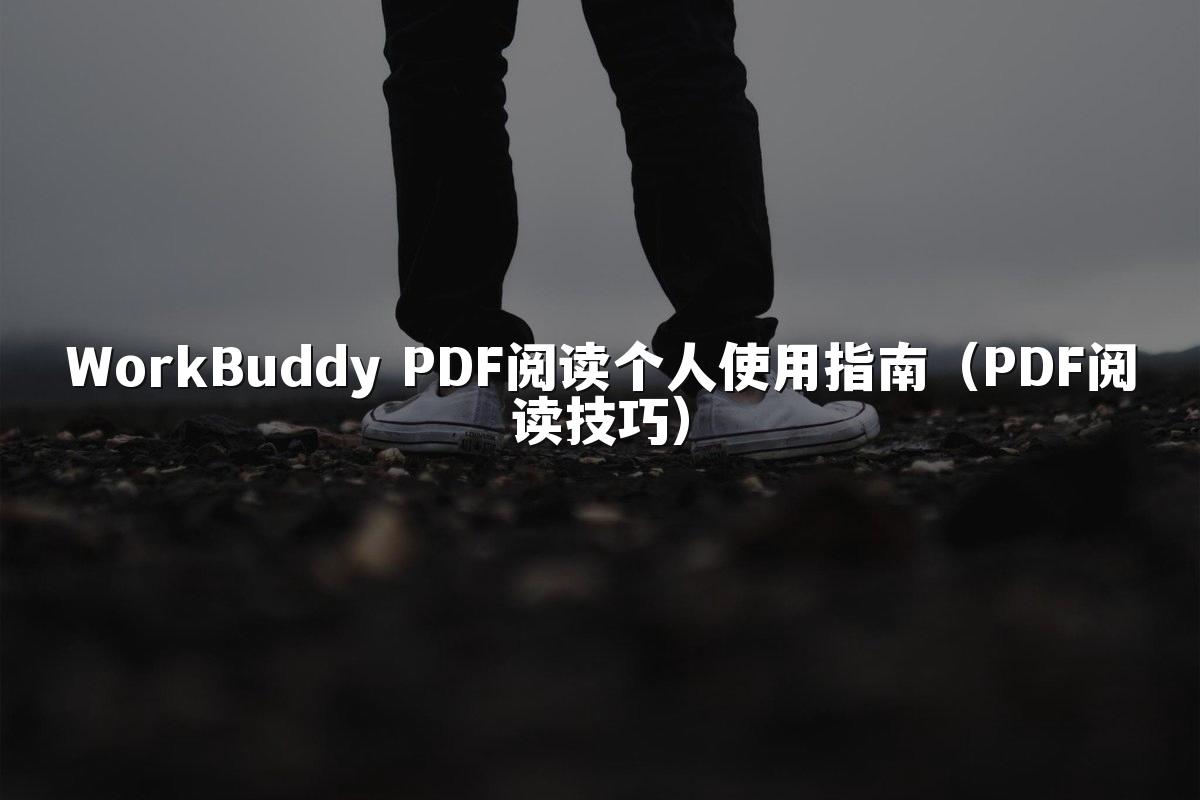 WorkBuddy PDF阅读个人使用指南(PDF阅读技巧)