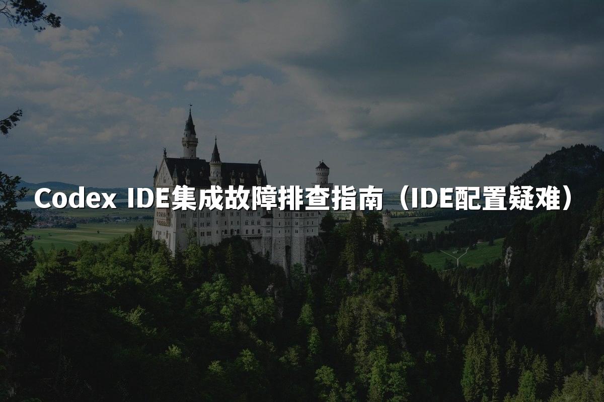 Codex IDE集成故障排查指南（IDE配置疑难）