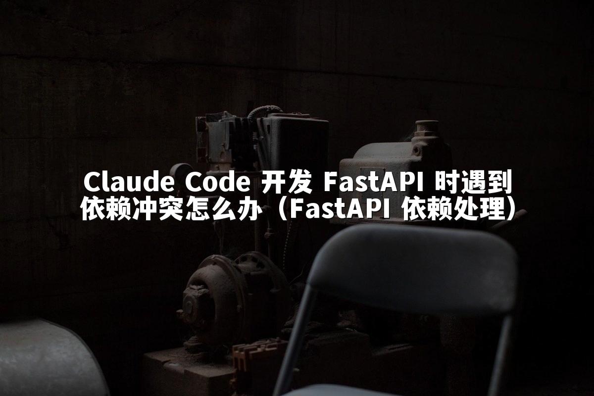 Claude Code 开发 FastAPI 时遇到依赖冲突怎么办(FastAPI 依赖处理)