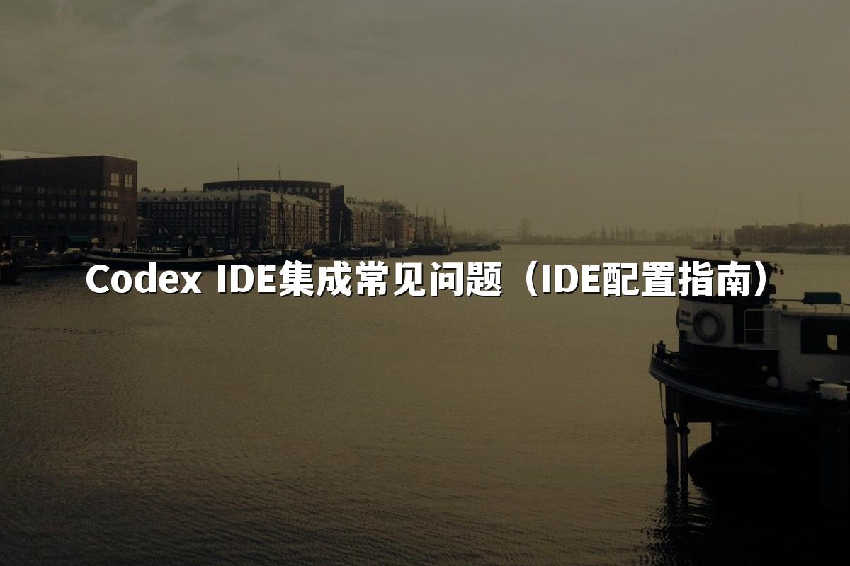 Codex IDE集成常见问题（IDE配置指南）