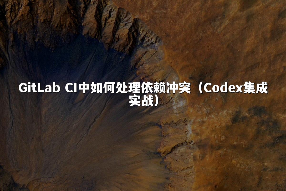 GitLab CI中如何处理依赖冲突(Codex集成实战)