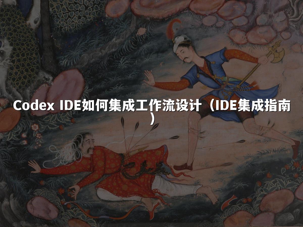 Codex IDE如何集成工作流设计(IDE集成指南)