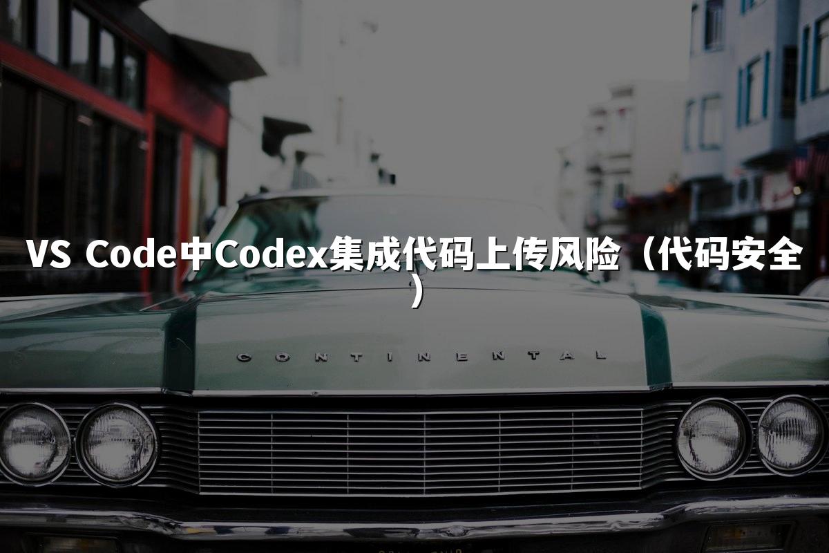 VS Code中Codex集成代码上传风险（代码安全）