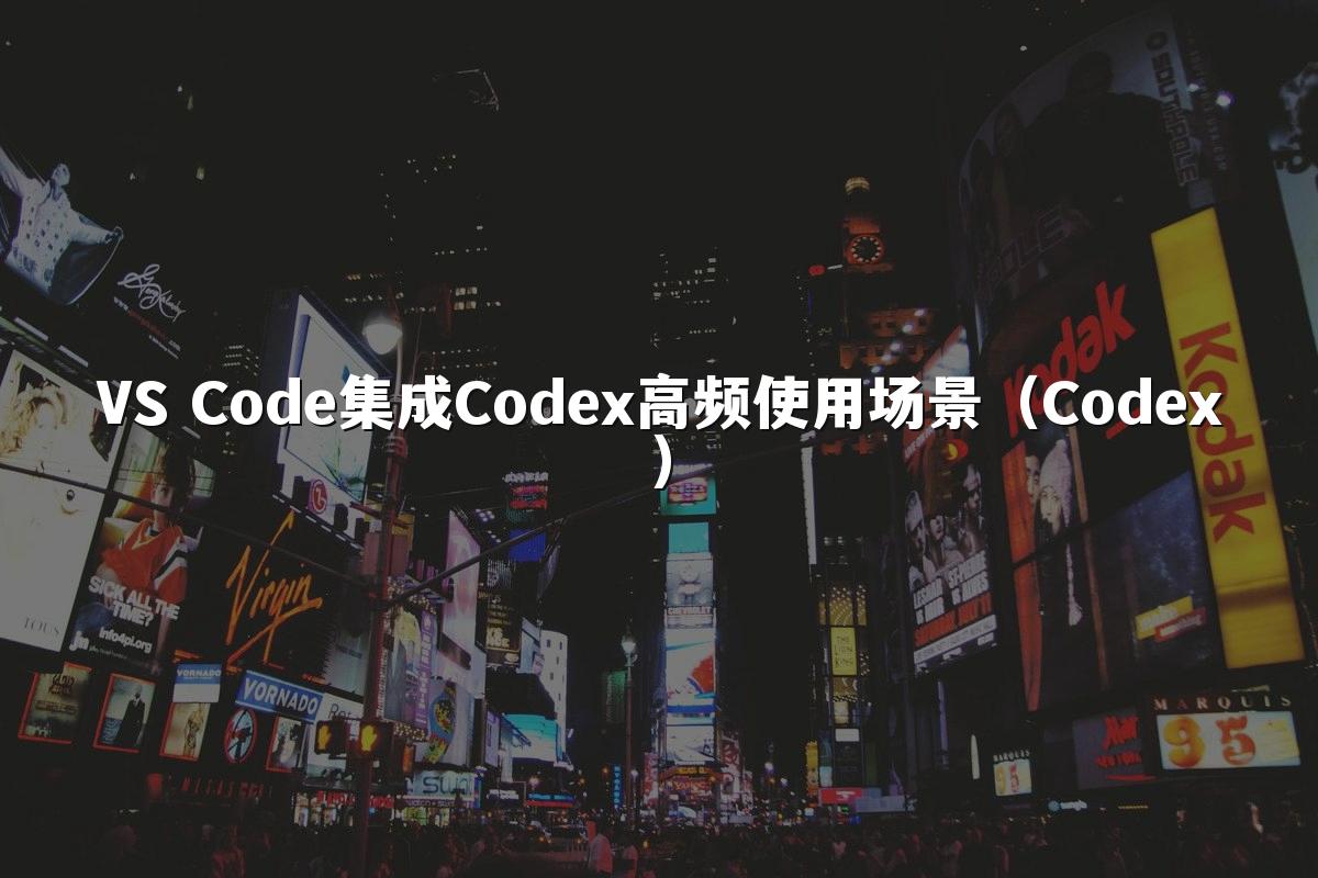 VS Code集成Codex高频使用场景(Codex)