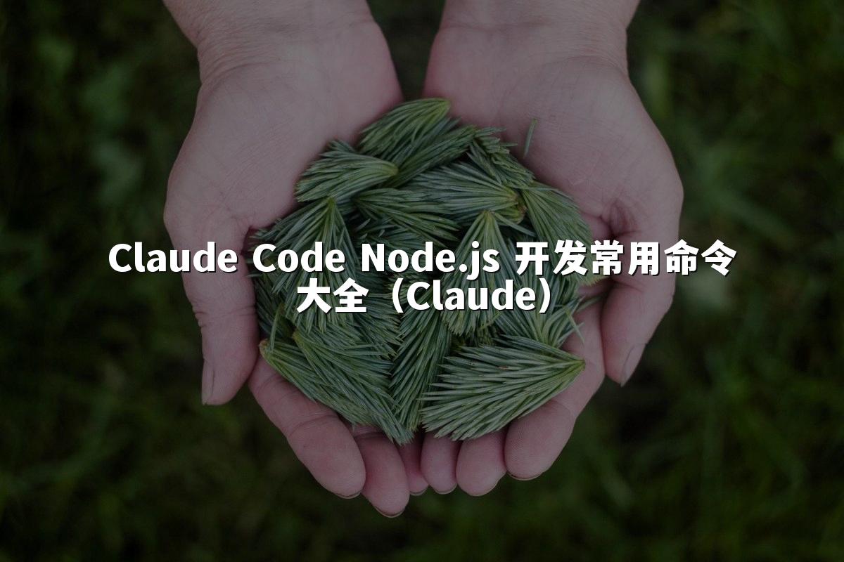 Claude Code Node.js 开发常用命令大全（Claude）