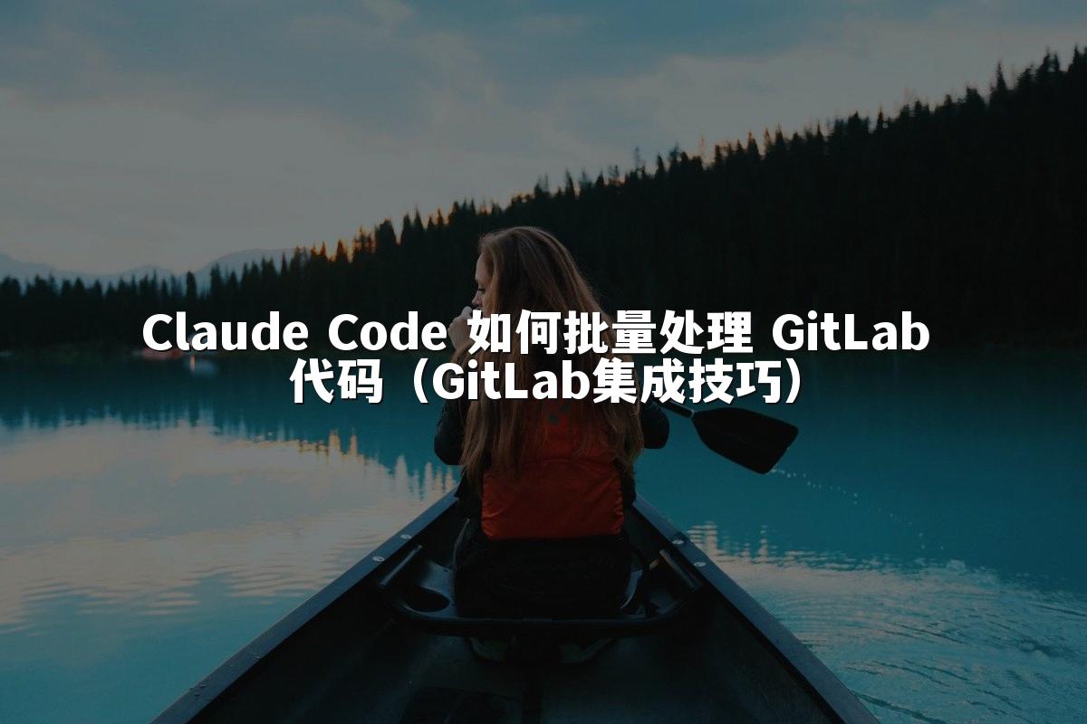 Claude Code 如何批量处理 GitLab 代码（GitLab集成技巧）