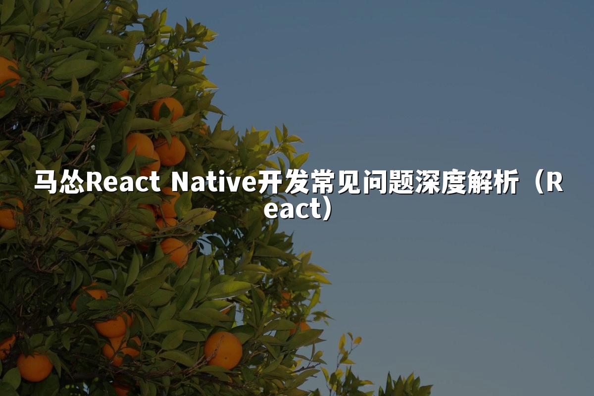 马怂React Native开发常见问题深度解析（React）