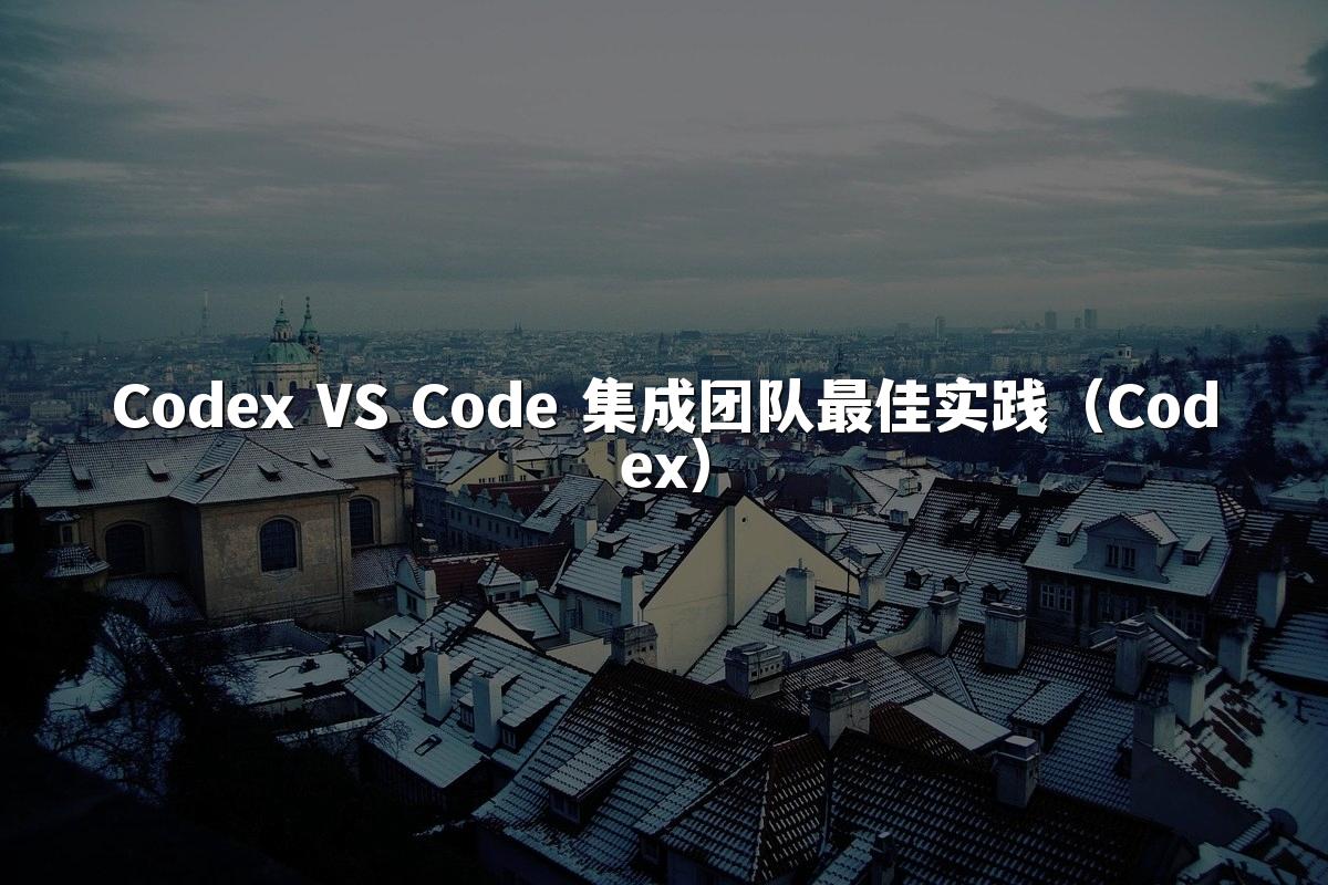 Codex VS Code 集成团队最佳实践(Codex)