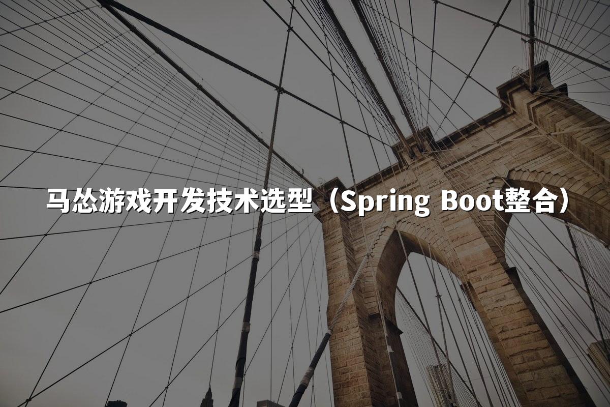 马怂游戏开发技术选型（Spring Boot整合）