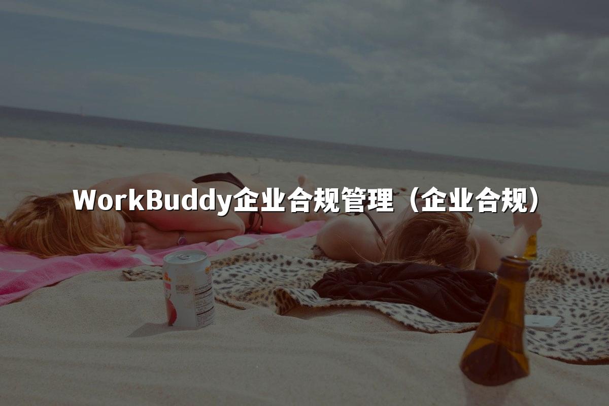 WorkBuddy企业合规管理（企业合规）