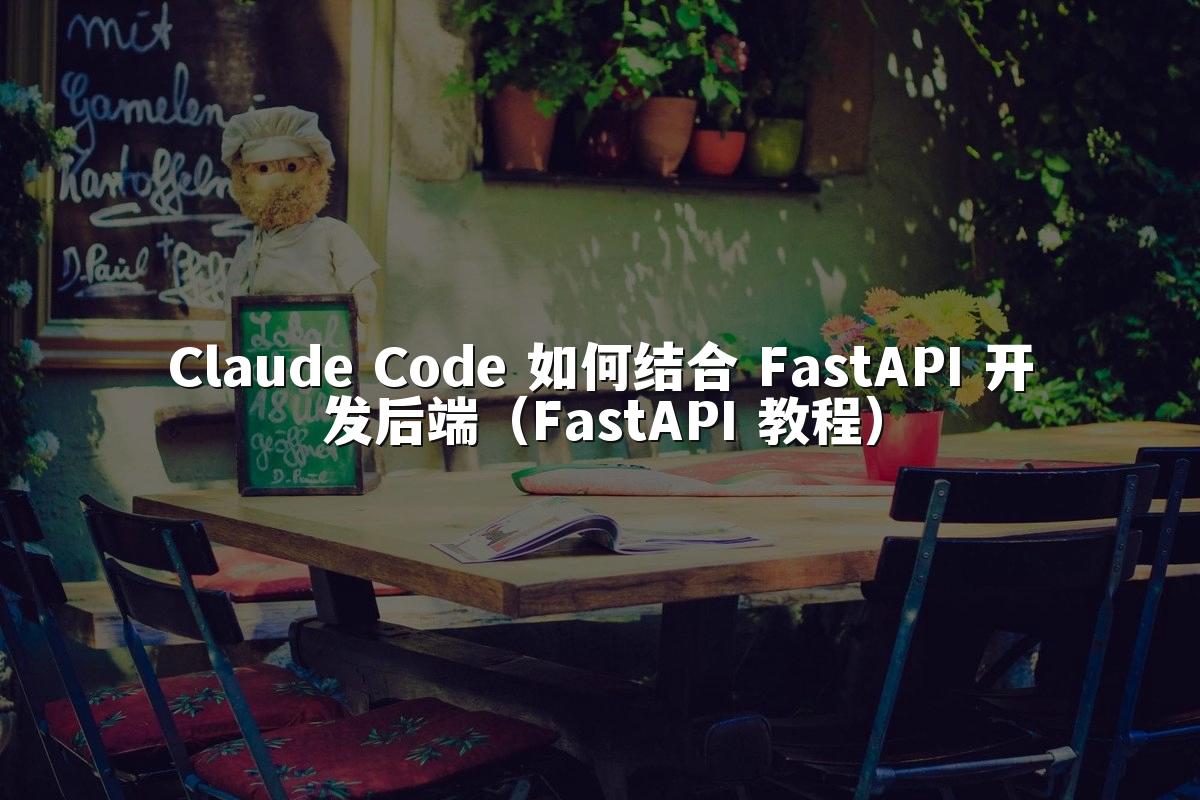 Claude Code 如何结合 FastAPI 开发后端(FastAPI 教程)