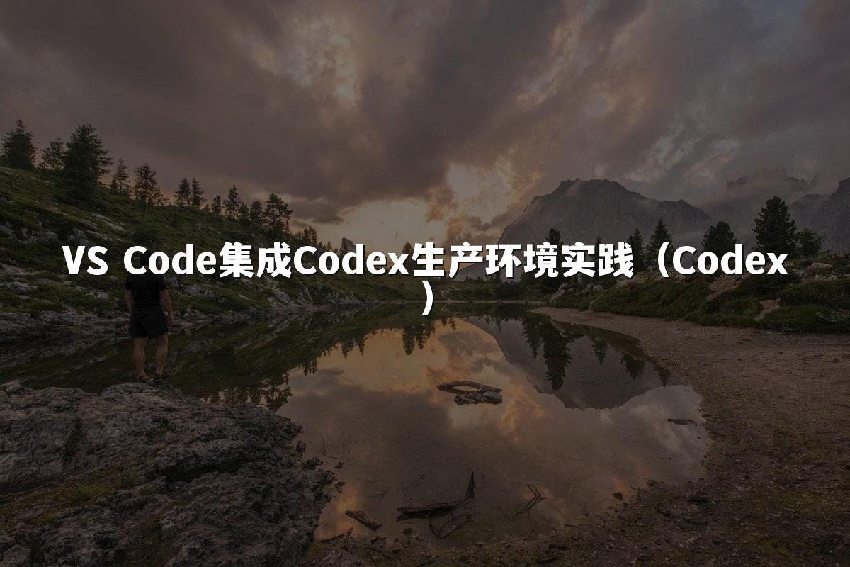 VS Code集成Codex生产环境实践(Codex)