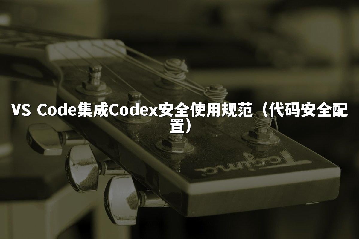 VS Code集成Codex安全使用规范(代码安全配置)