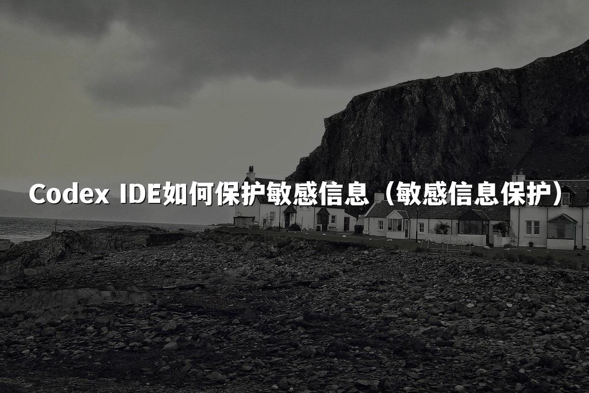 Codex IDE如何保护敏感信息(敏感信息保护)