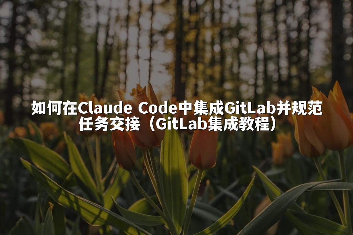 如何在Claude Code中集成GitLab并规范任务交接（GitLab集成教程）