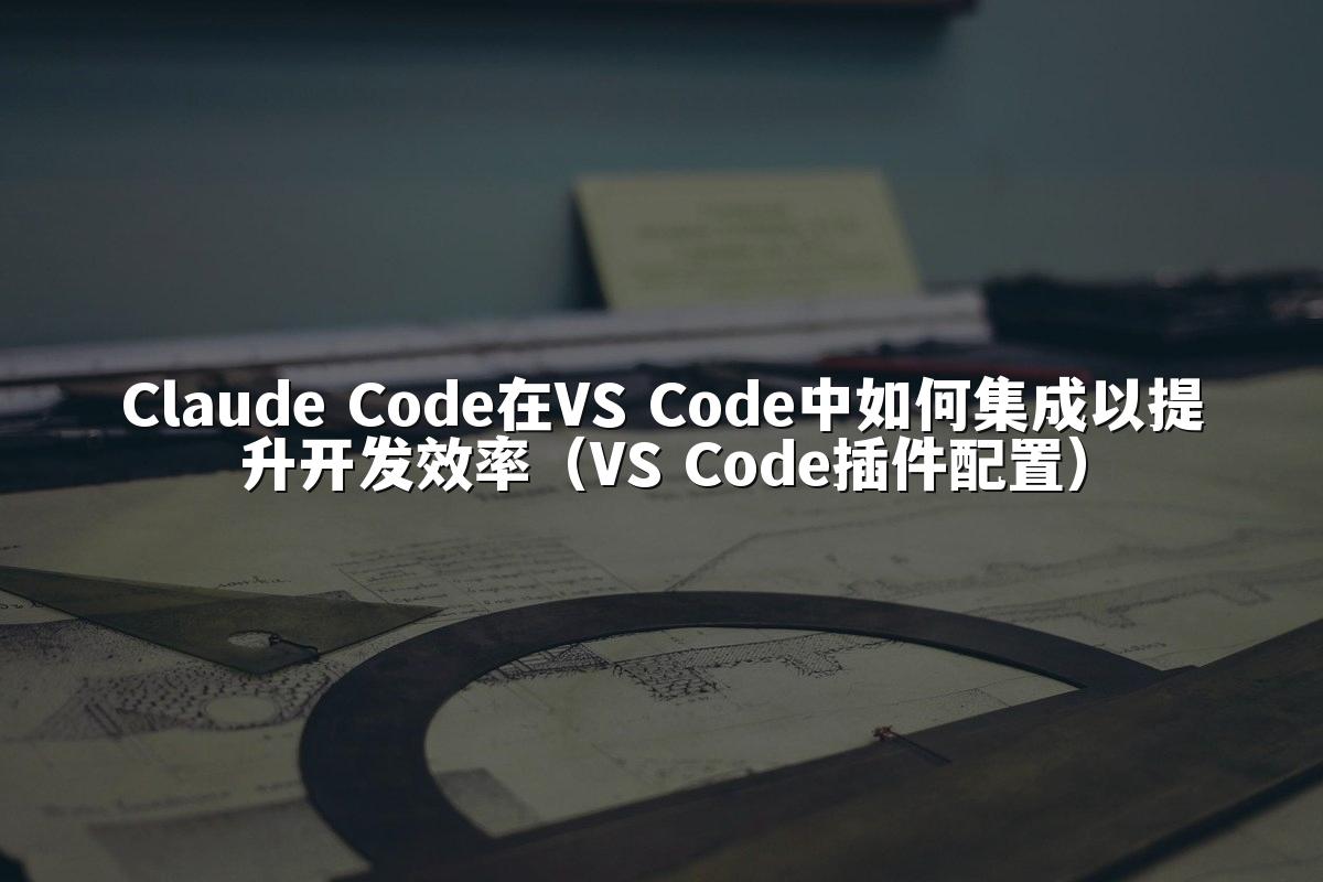 Claude Code在VS Code中如何集成以提升开发效率（VS Code插件配置）