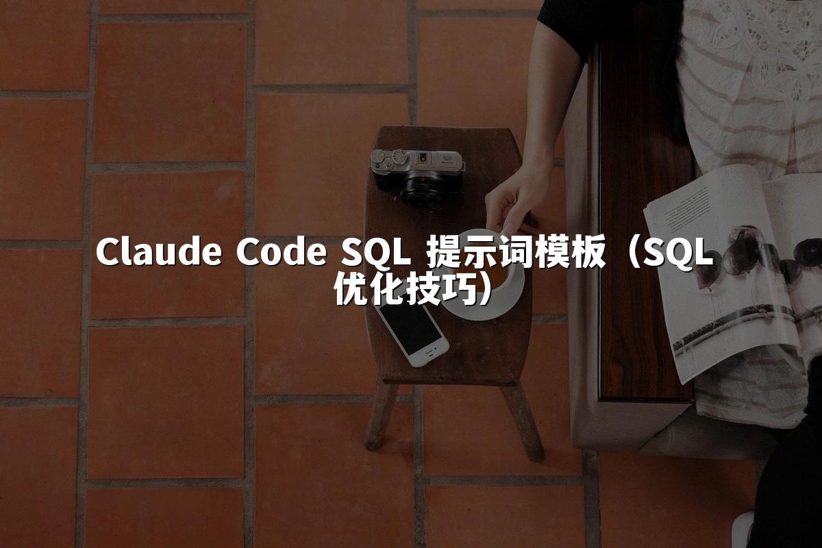 Claude Code SQL 提示词模板(SQL 优化技巧)
