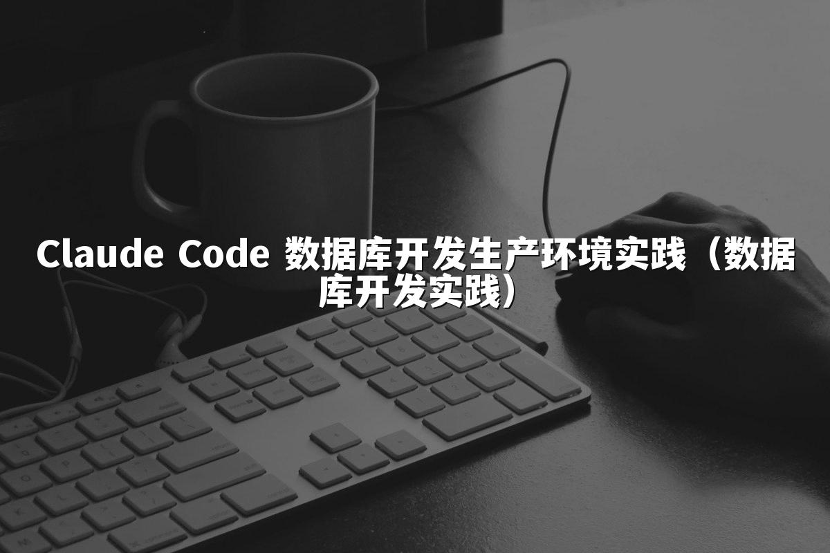 Claude Code 数据库开发生产环境实践(数据库开发实践)