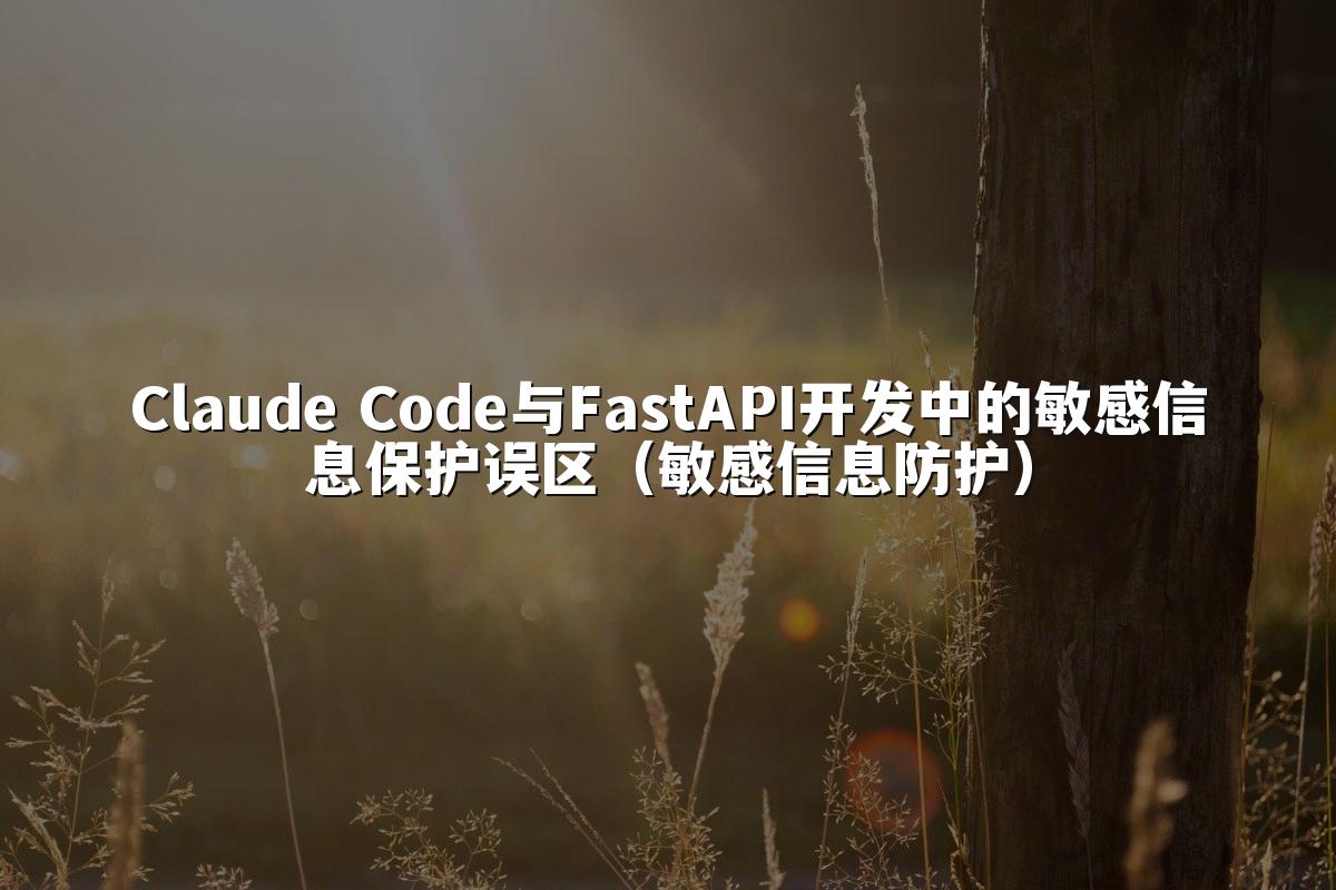 Claude Code与FastAPI开发中的敏感信息保护误区（敏感信息防护）