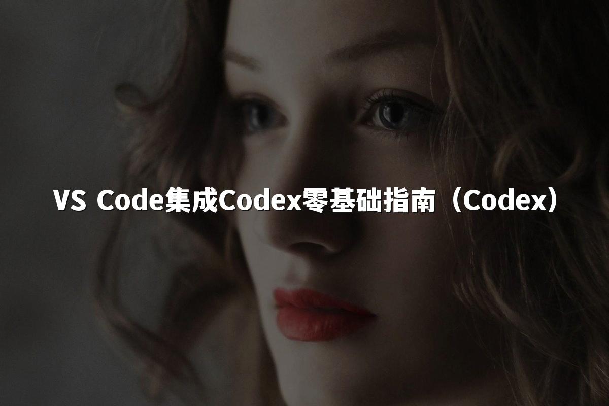 VS Code集成Codex零基础指南(Codex)