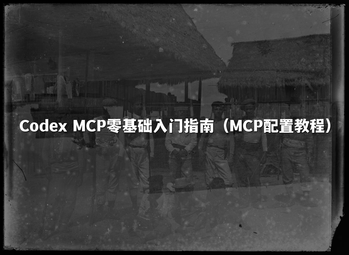 Codex MCP零基础入门指南（MCP配置教程）