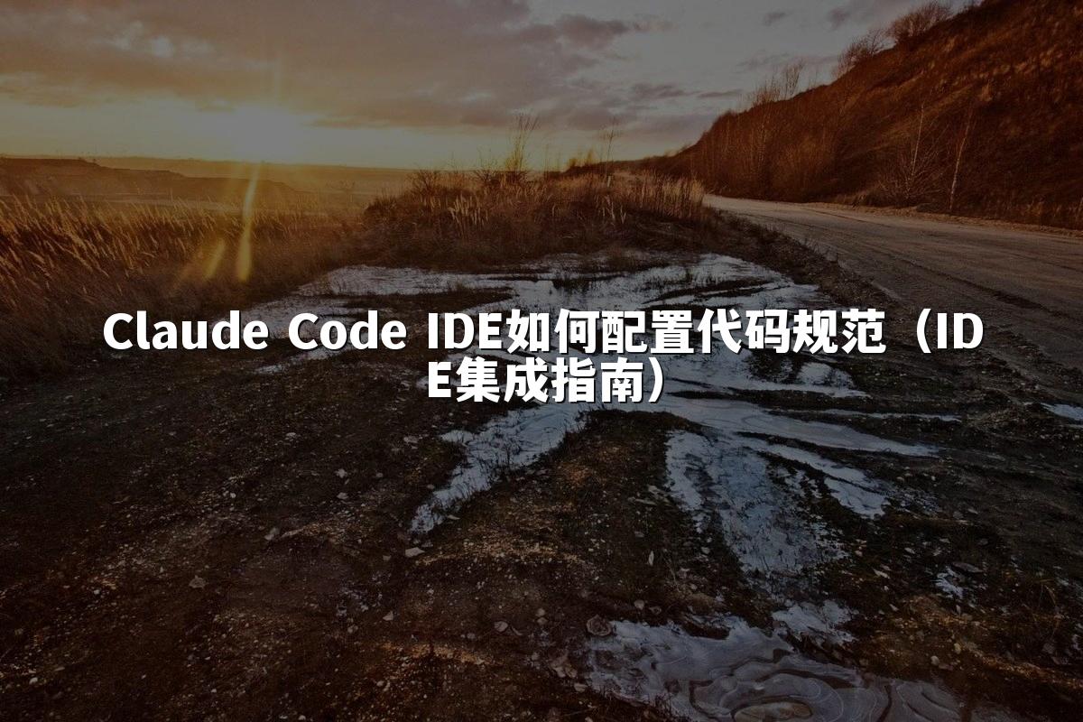 Claude Code IDE如何配置代码规范（IDE集成指南）