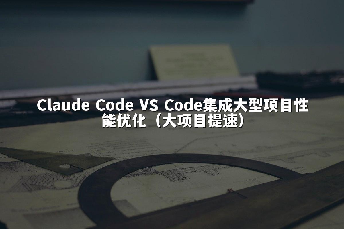 Claude Code VS Code集成大型项目性能优化（大项目提速）