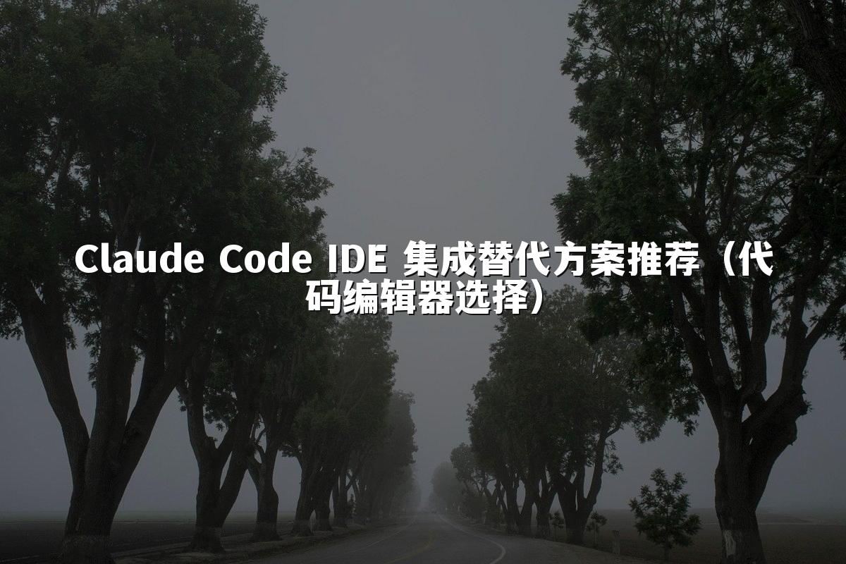 Claude Code IDE 集成替代方案推荐（代码编辑器选择）