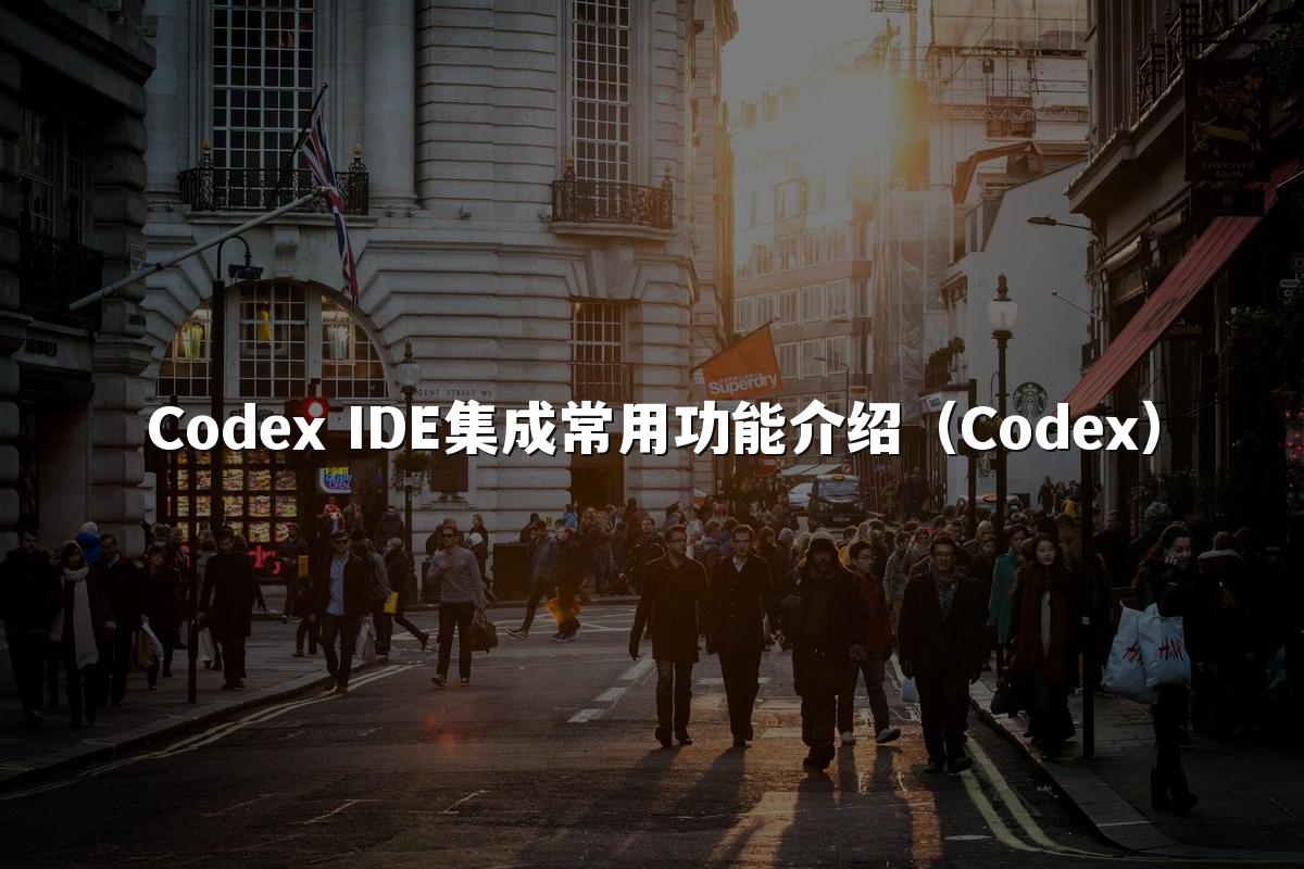 Codex IDE集成常用功能介绍（Codex）
