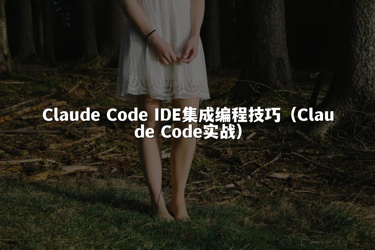 Claude Code IDE集成编程技巧（Claude Code实战）