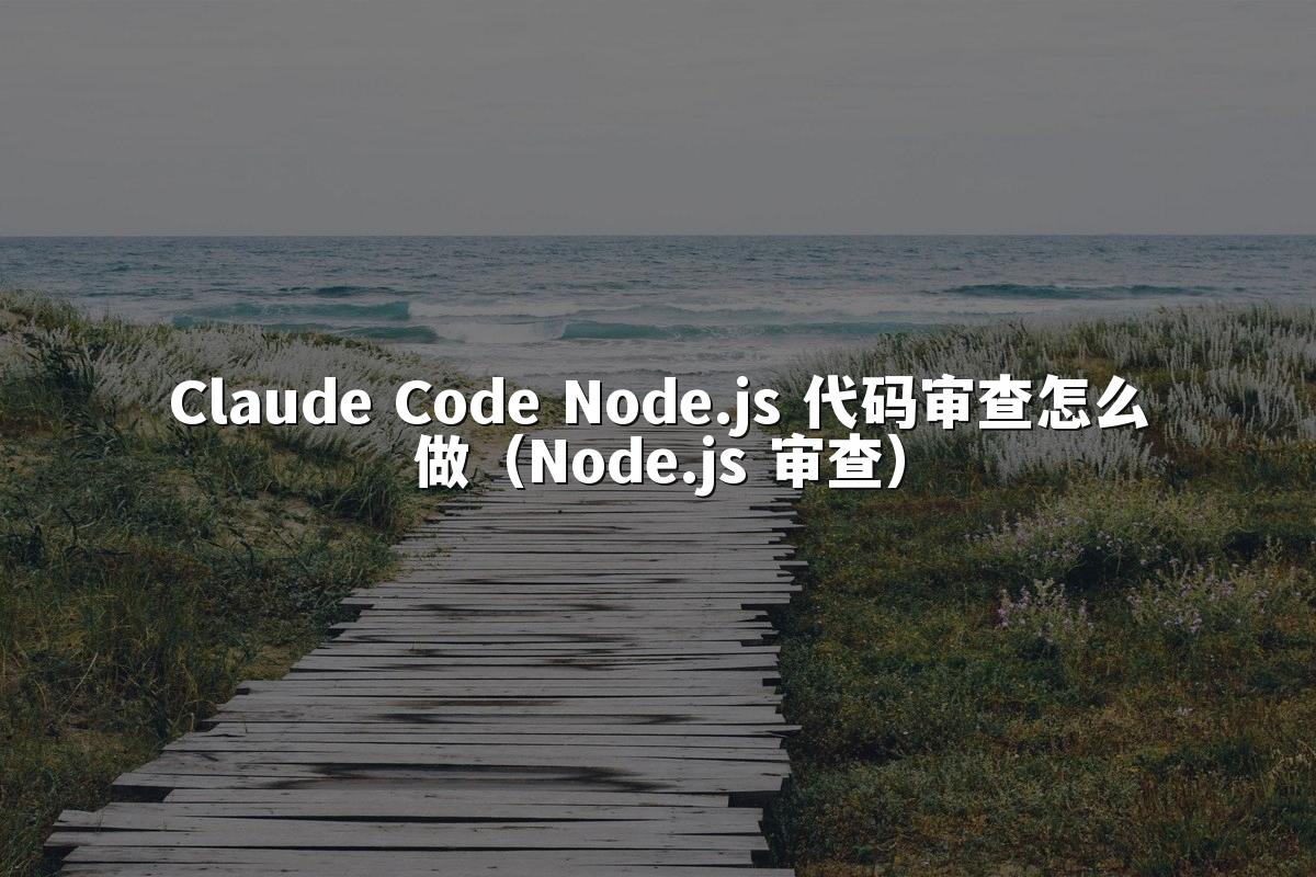 Claude Code Node.js 代码审查怎么做(Node.js 审查)