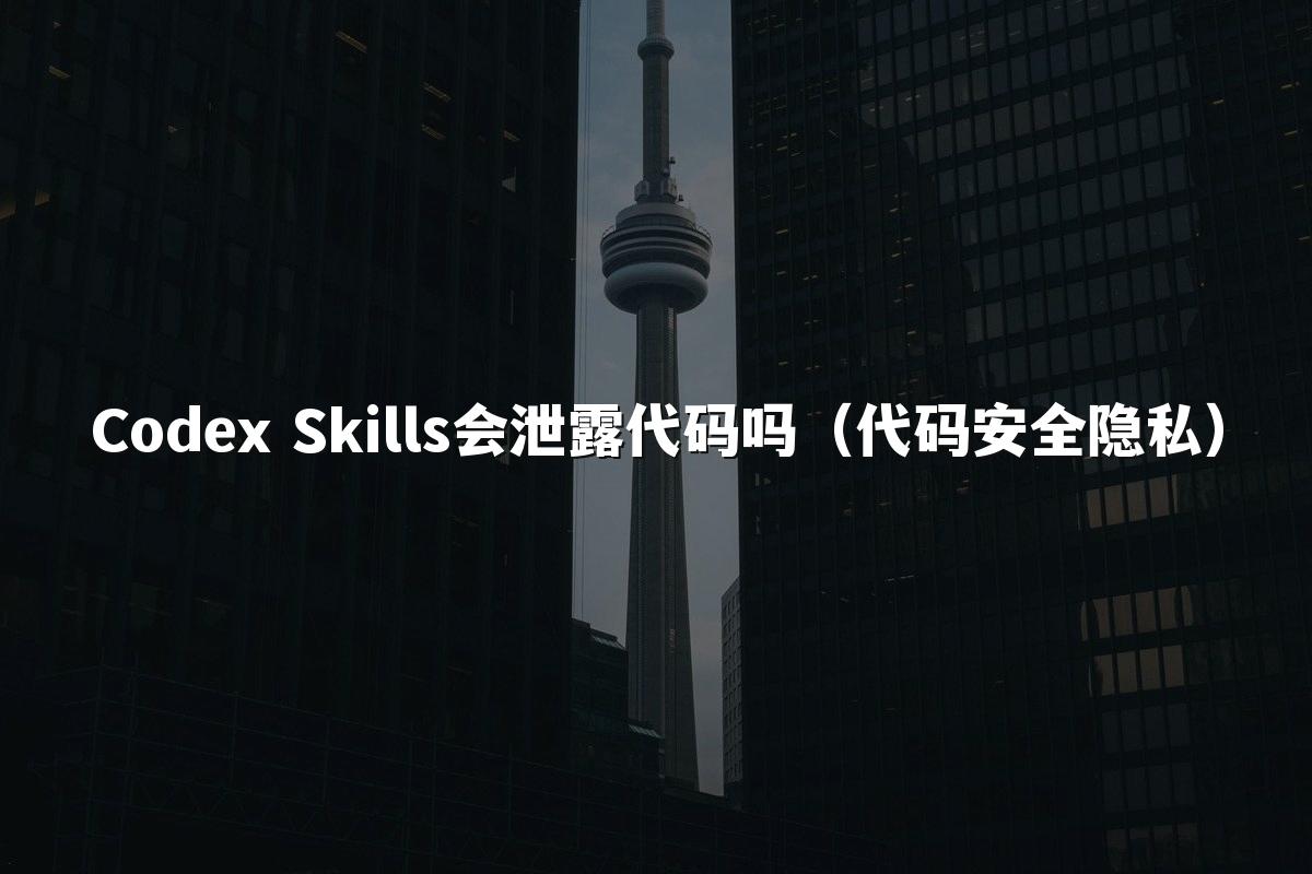 Codex Skills会泄露代码吗（代码安全隐私）