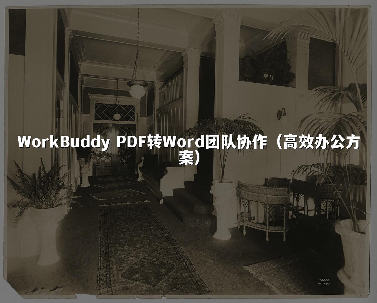 WorkBuddy PDF转Word团队协作(高效办公方案)