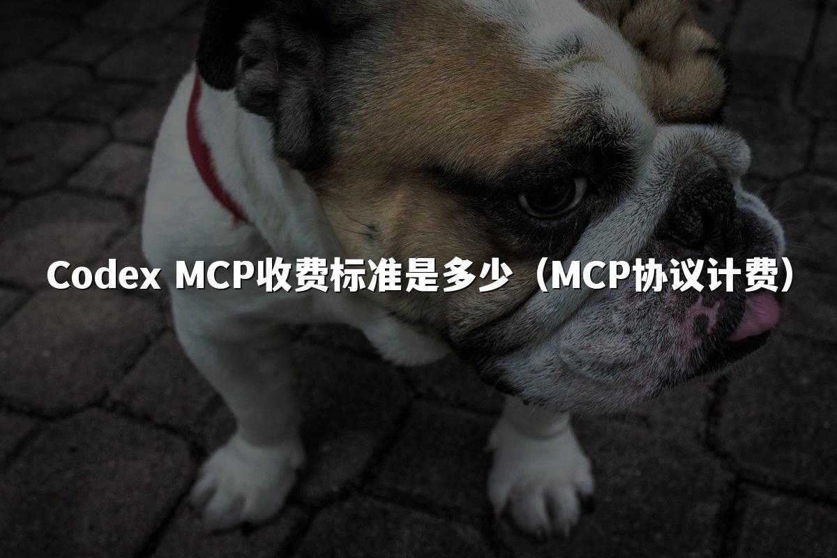 Codex MCP收费标准是多少（MCP协议计费）
