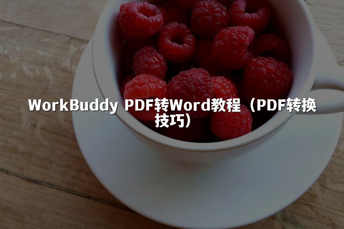 WorkBuddy PDF转Word教程(PDF转换技巧)
