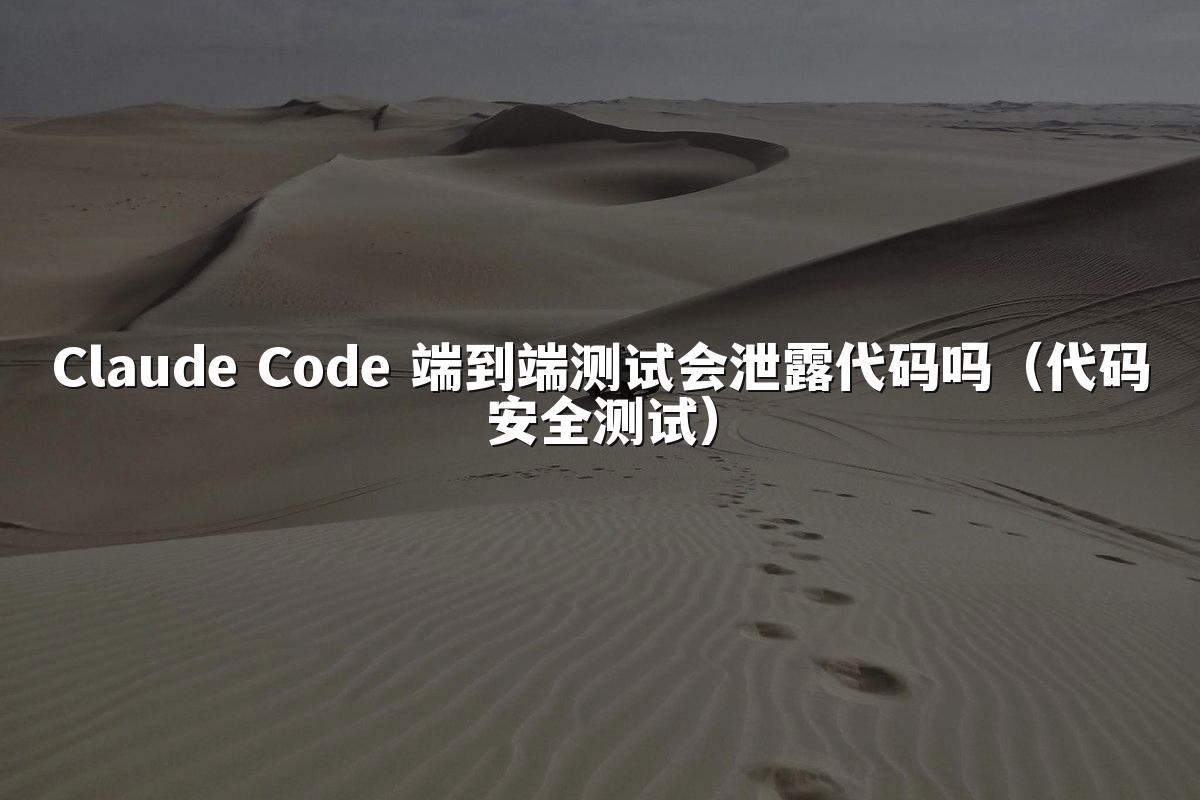 Claude Code 端到端测试会泄露代码吗（代码安全测试）