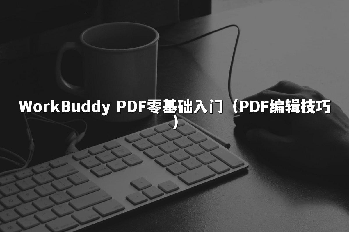 WorkBuddy PDF零基础入门（PDF编辑技巧）