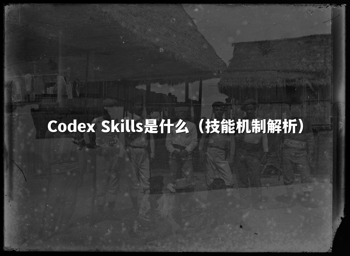 Codex Skills是什么（技能机制解析）